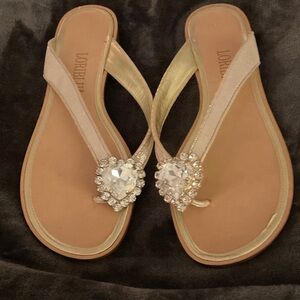 LORIBLU HEART JEWEL SANDALS EU 39 8.5 9 US GORGEOUS